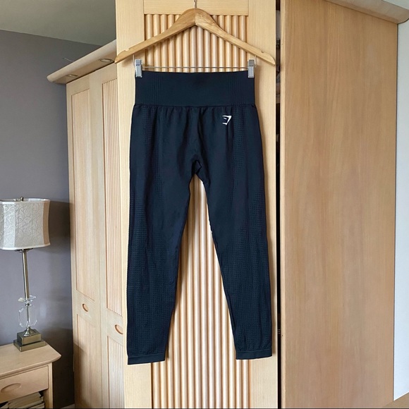 Gymshark vital seamless leggings in black blogger style - Picture 2 of 8